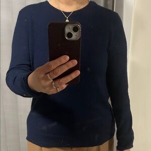 100% cashmere Tory Burch Navy Sweater